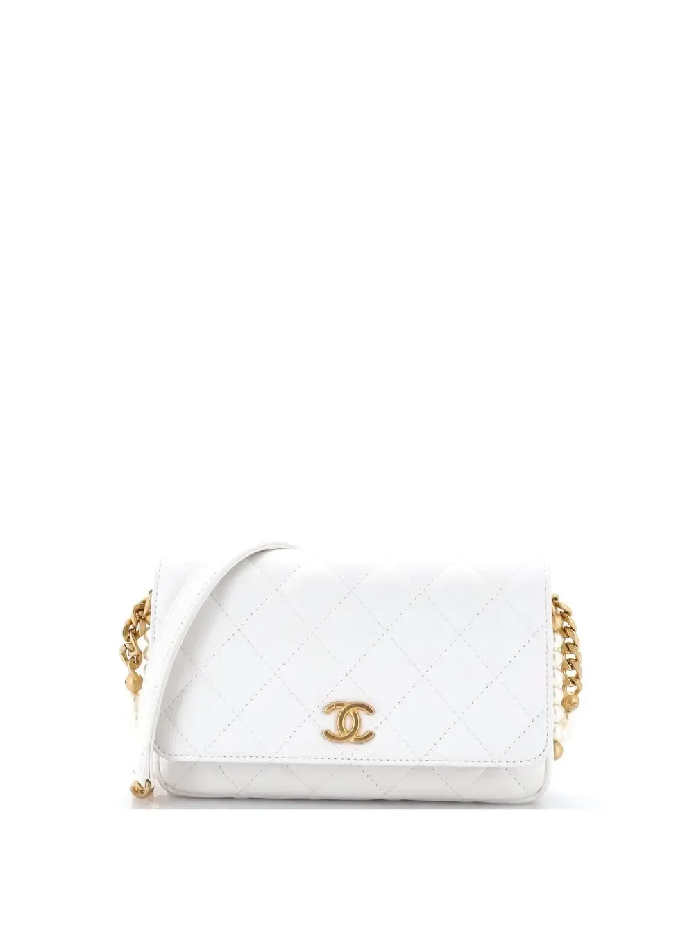 Chanel Cc Pearl Strap Chain Clutch #299241C42B
